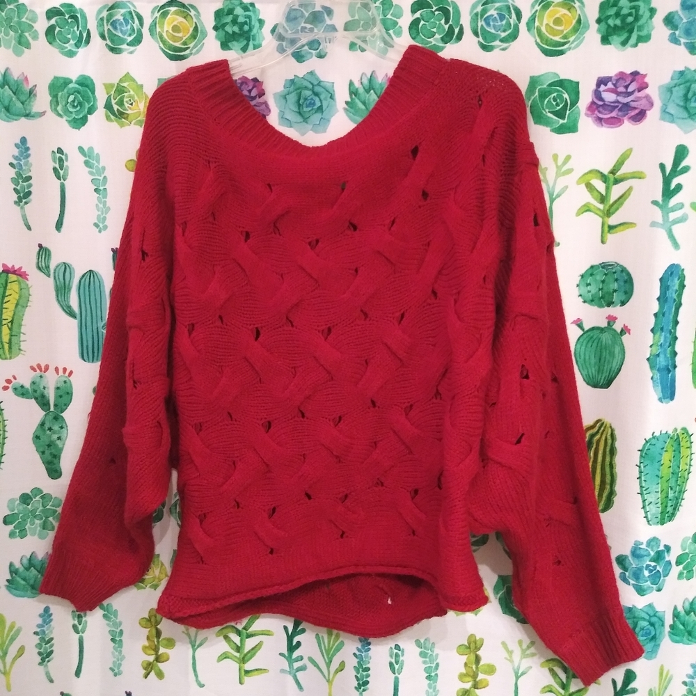Off shoulder sweater